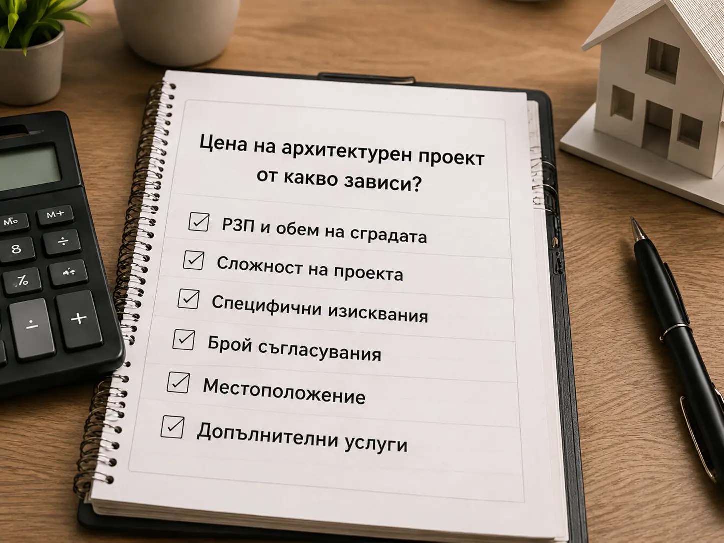 От какво зависи цената на архитектурния проект?
